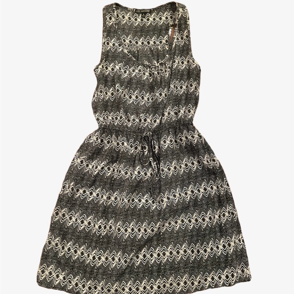 BeBop Black and White Zigzag Mini Dress